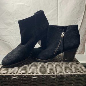 SAM EDELMAN Mari burnished-suede ankle boots
